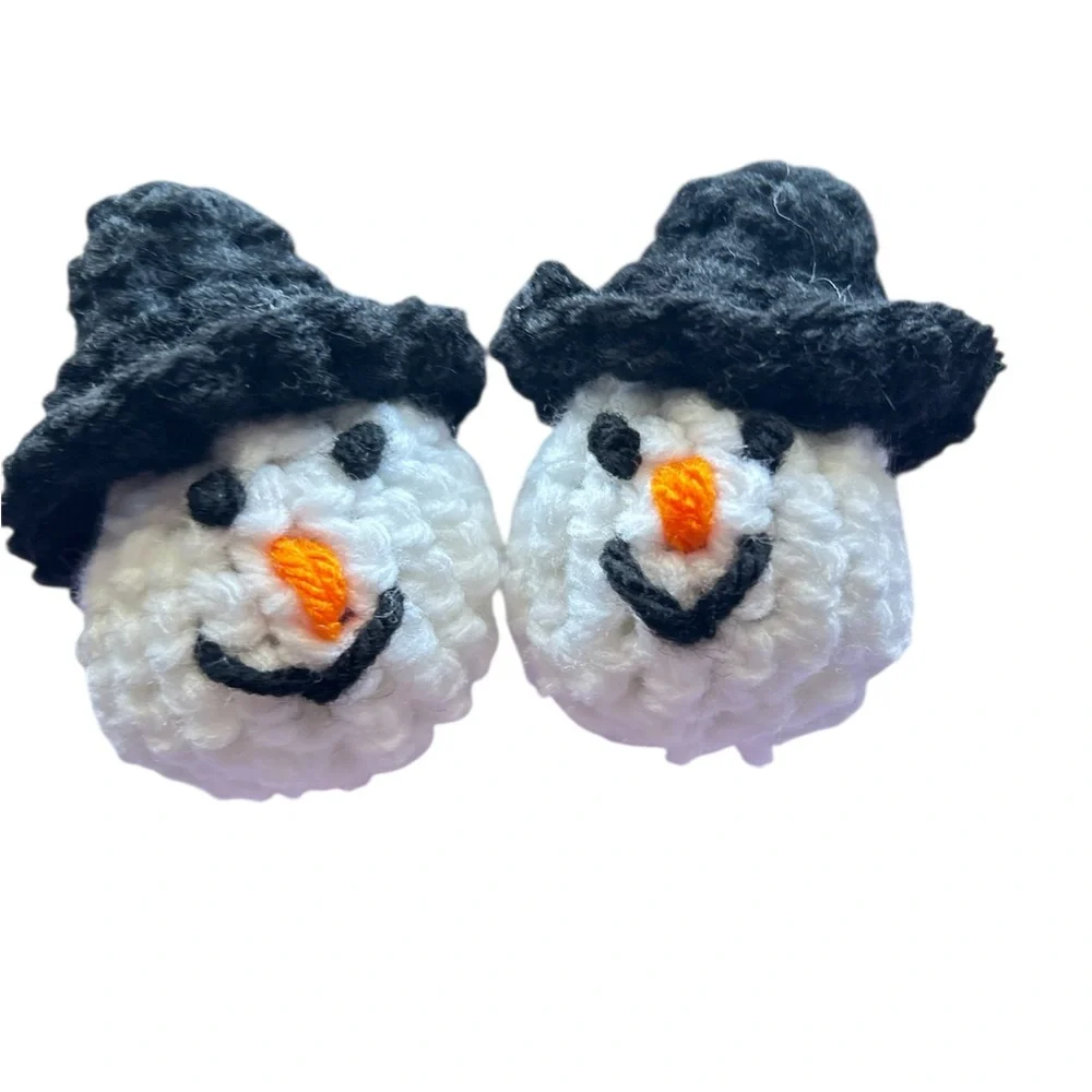 Hand Crafted Snowman Catnip Cat Toys Interactive Play Festive Potent Fun